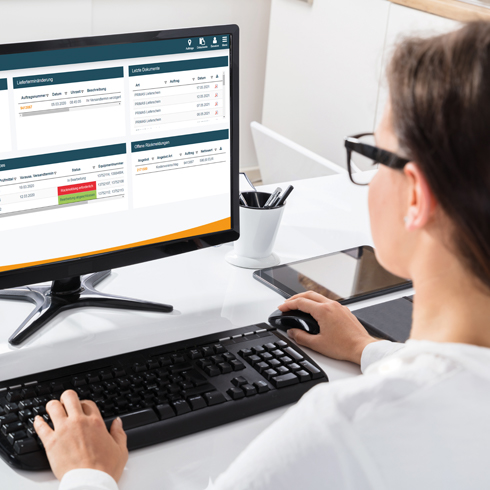 Portal de cliente de Testo Industrial Services Información sobre el estado del pedido en el portal de Testo Industrial Services